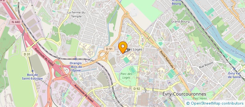 localisation de l'entreprise ODIS MULTISERVICES à EVRY-COURCOURONNES