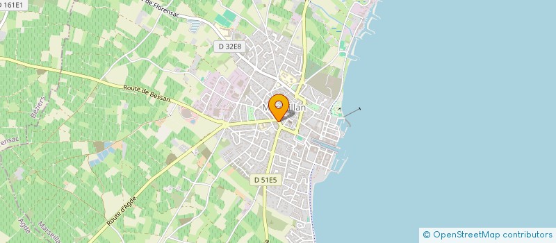 localisation de l'entreprise ODISER à MARSEILLAN