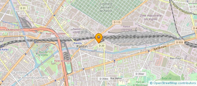 localisation de l'entreprise ODIT GOUVERNANCE à PANTIN