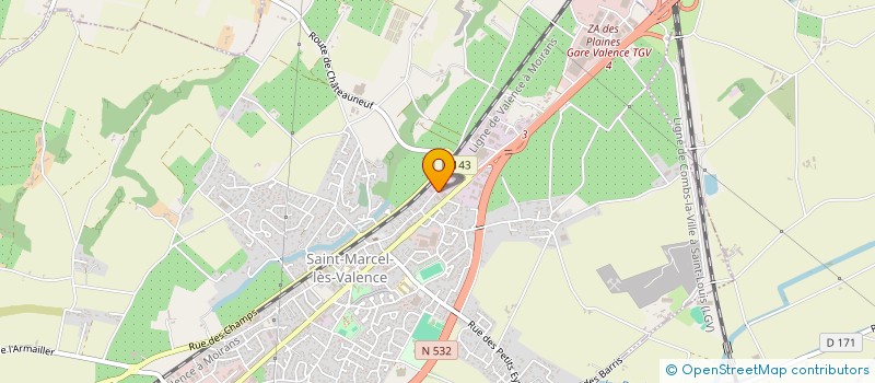 localisation de l'entreprise ODIT OLIVIER GLEIZE à SAINT-MARCEL-LES-VALENCE