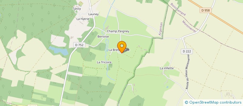 localisation de l'entreprise ODITRANS à BOISCHAMPRE