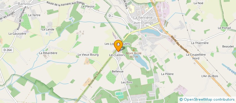 localisation de l'entreprise ODIUM HOLDING à LA FERRIERE-AUX-ETANGS
