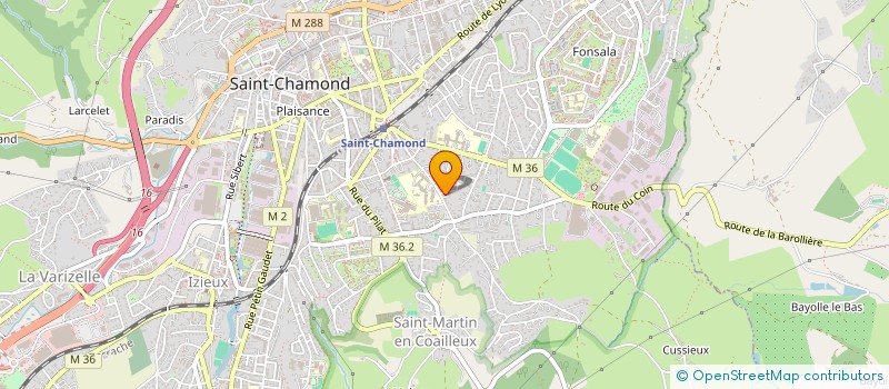 localisation de l'entreprise ODIXIM à SAINT-CHAMOND