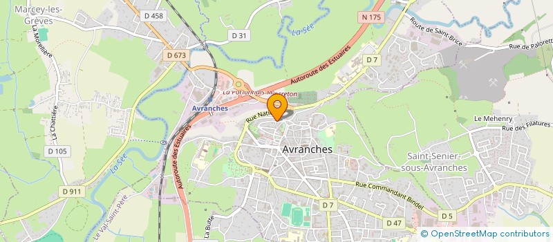 localisation de l'entreprise ODIXION à AVRANCHES