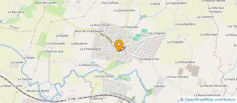 localisation de l'entreprise ODJ  SERVON-SUR-VILAINE