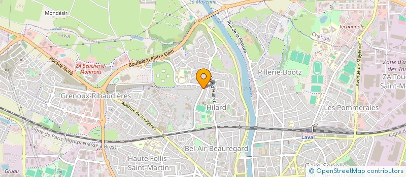 localisation de l'entreprise ODJV à LAVAL
