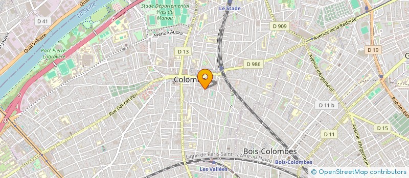 localisation de l'entreprise ODK à COLOMBES