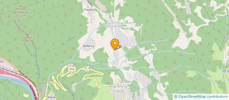 localisation de l'entreprise ODLIN-DANET  ARACHES-LA-FRASSE