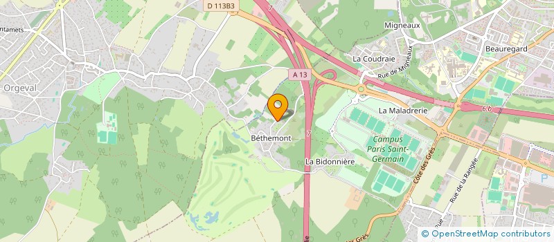 localisation de l'entreprise ODO - SOLUTIONS & PERFORMANCE  POISSY