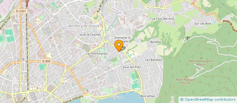 localisation de l'entreprise ODONATA à ALEX