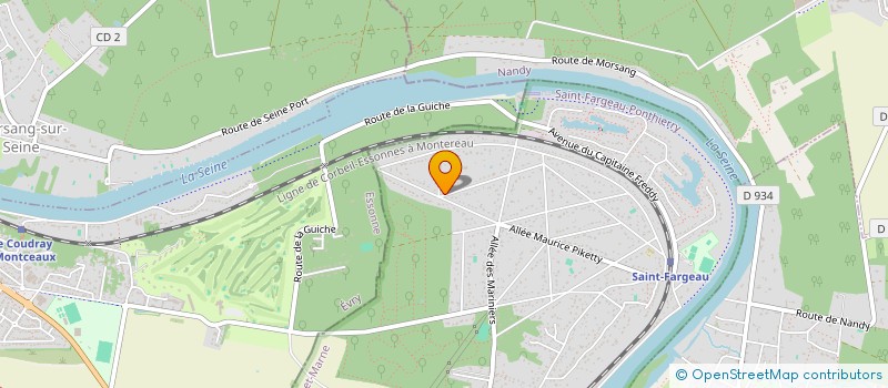 localisation de l'entreprise ODONATE PRODUCTION  SAINT-FARGEAU-PONTHIERRY