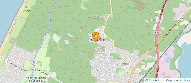 localisation de l'entreprise ODONATES FINANCES  LABENNE