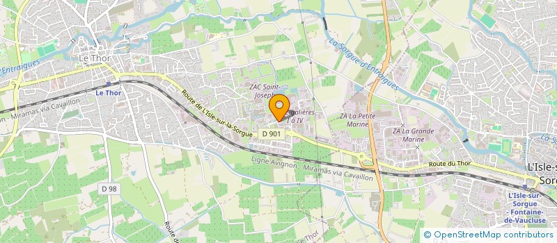 localisation de l'entreprise ODONTEAM  LE THOR