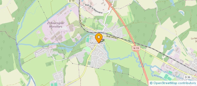 localisation de l'entreprise ODONTO à MORVILLARS