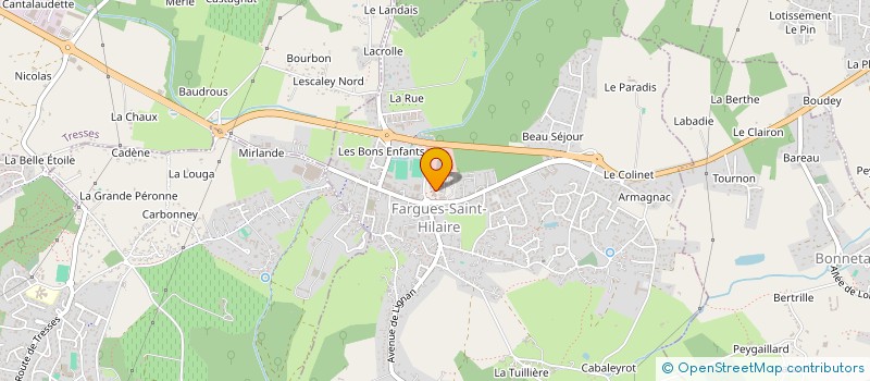 localisation de l'entreprise ODONTO FSH  FARGUES-SAINT-HILAIRE