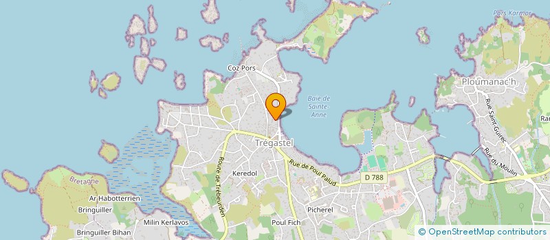 localisation de l'entreprise ODONTO TREGA  TREGASTEL