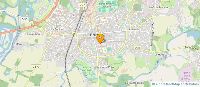 localisation de l'entreprise ODONTOBRUZ à BRUZ