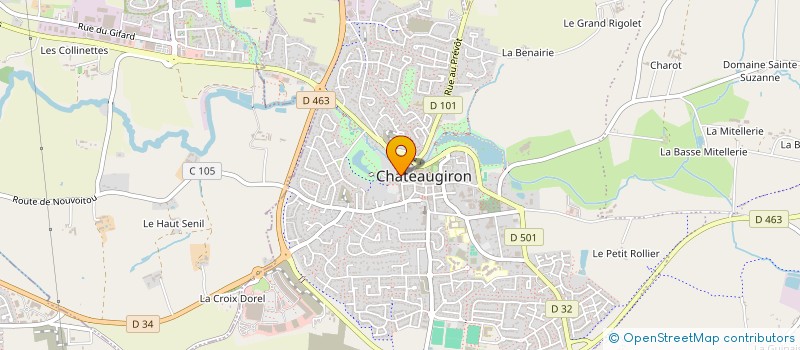localisation de l'entreprise ODONTOGIRONAISE  CHATEAUGIRON