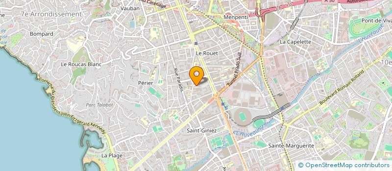 localisation de l'entreprise ODONTOLOGIE PHOCEA ALUMNI à MARSEILLE