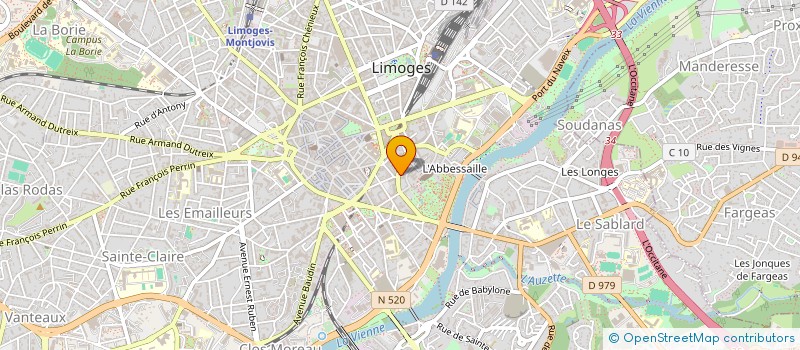 localisation de l'entreprise ODONTOPOLIS à LIMOGES