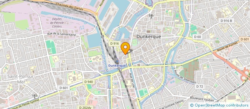 localisation de l'entreprise ODOPHARMA à DUNKERQUE