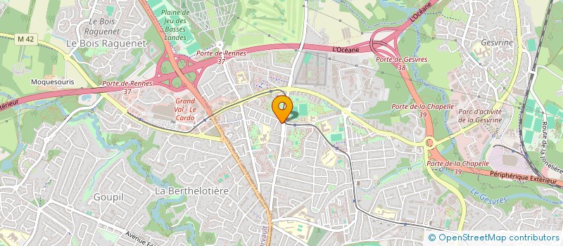 localisation de l'entreprise ODORI à NANTES