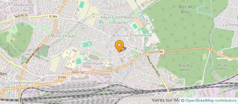 localisation de l'entreprise ODORI  BROU-SUR-CHANTEREINE