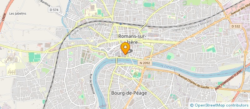 localisation de l'entreprise ODOS  ROMANS-SUR-ISERE