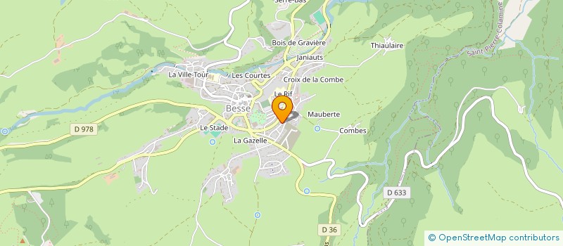 localisation de l'entreprise ODP  BESSE-ET-SAINT-ANASTAISE