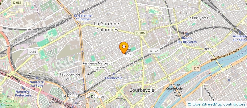 localisation de l'entreprise ODP HOLDING à COURBEVOIE