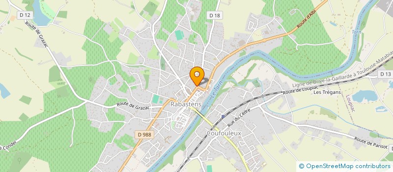 localisation de l'entreprise ODP2M à RABASTENS