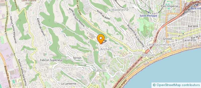 localisation de l'entreprise ODPC SPECIALISE EN INFECTION PAR LE VIH ET LES PATHOLOGIES ASSOCIEES à NICE