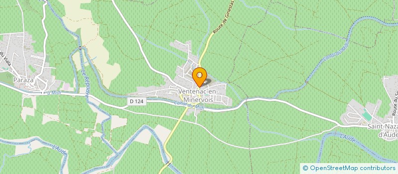 localisation de l'entreprise ODPM  VENTENAC-EN-MINERVOIS