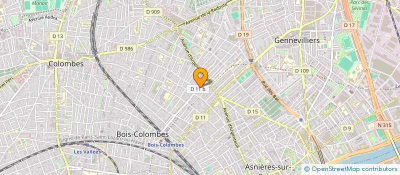 localisation de l'entreprise ODR CONSULTING à BOIS-COLOMBES