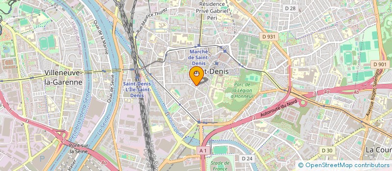 localisation de l'entreprise ODRA  SAINT-DENIS