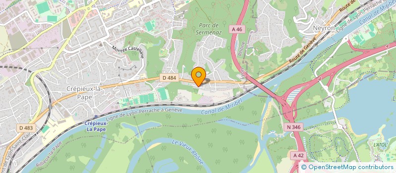 localisation de l'entreprise ODRA OFFICE DISTRIBUTION RHONE ALPES  RILLIEUX-LA-PAPE