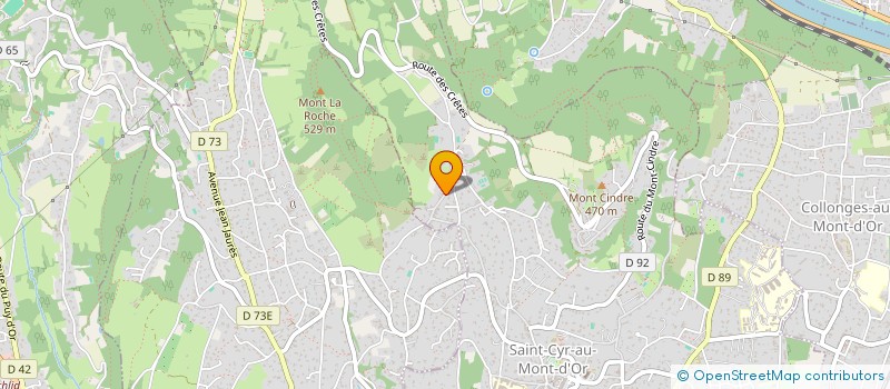 localisation de l'entreprise ODS CREATION  SAINT CYR AU MONT D'OR