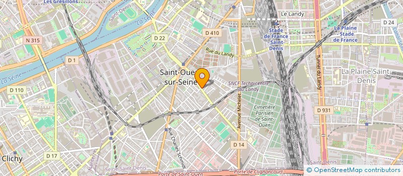 localisation de l'entreprise ODS DISTRIBUTION à SAINT-OUEN-SUR-SEINE