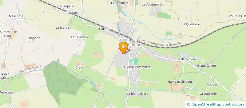 localisation de l'entreprise ODS IMMOBILIER  SAINT-JEAN-DES-CHAMPS