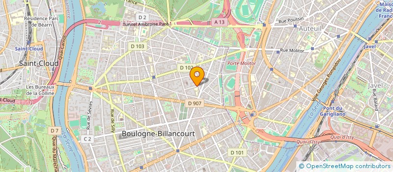 localisation de l'entreprise ODSU à BOULOGNE-BILLANCOURT