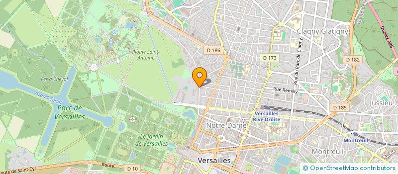 localisation de l'entreprise ODT ENERGIE à VERSAILLES