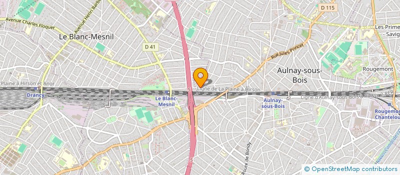 localisation de l'entreprise ODUN à AULNAY-SOUS-BOIS