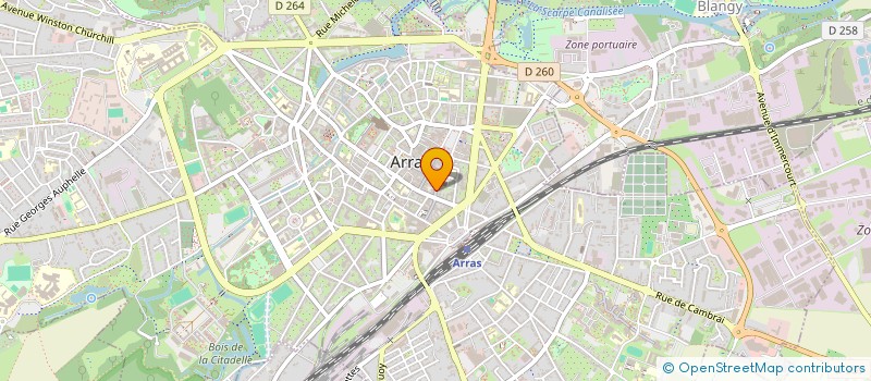localisation de l'entreprise ODV à ARRAS
