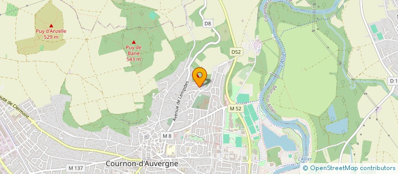 localisation de l'entreprise ODV  COURNON-D'AUVERGNE