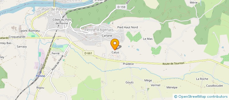 localisation de l'entreprise ODX MENUISERIE AGENCEMENT  PENNE-D'AGENAIS