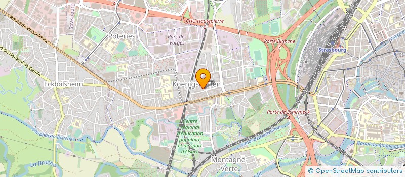 localisation de l'entreprise ODY-C SERVICES à STRASBOURG