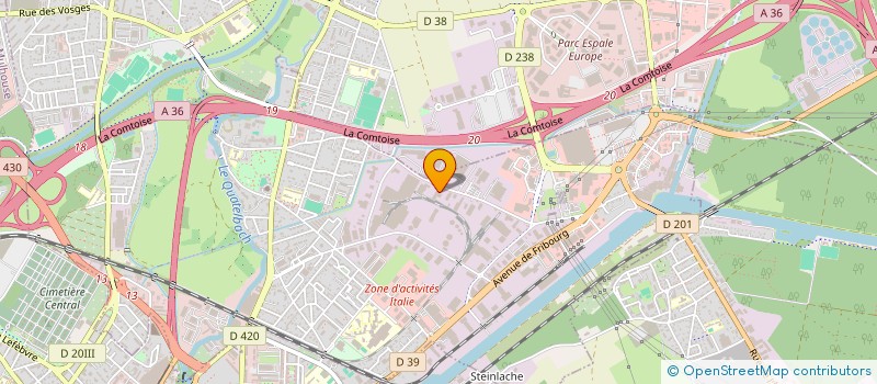 localisation de l'entreprise ODYC SECURITE  ILLZACH