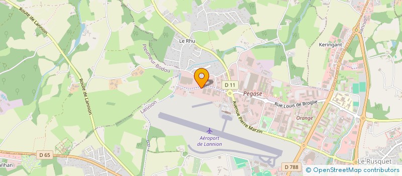 localisation de l'entreprise ODYCEA  LANNION