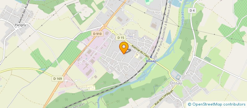 localisation de l'entreprise ODYLAE  DISSAY