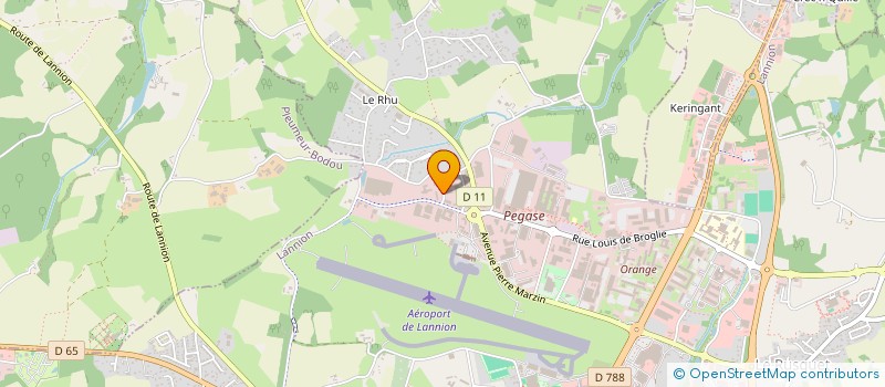 localisation de l'entreprise ODYLUS à LANNION